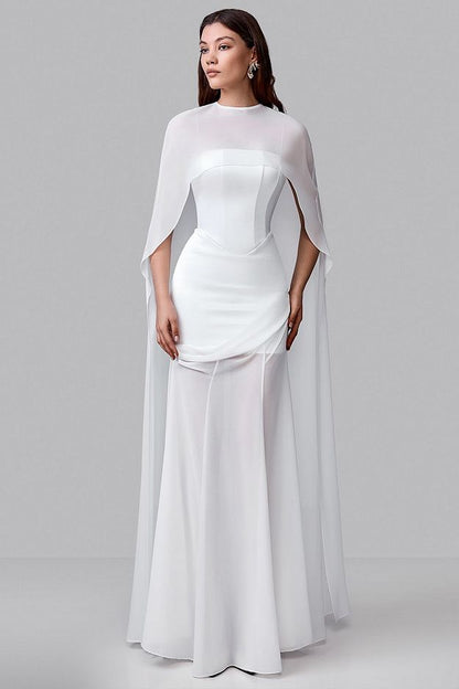 Corset Maxi Dress with Detachable Skirt
