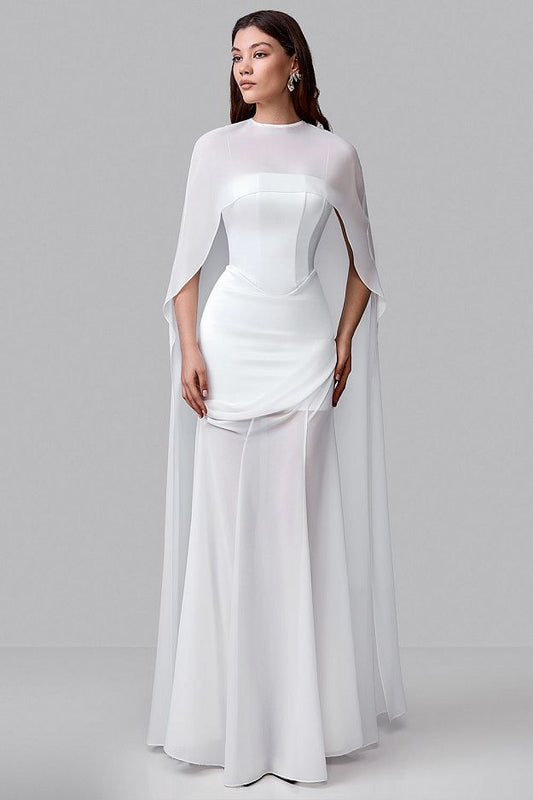 Featherlight Chiffon Cape