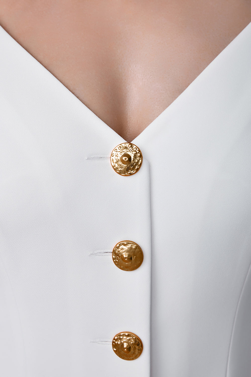 Fitted Blazer with Statement Neckline