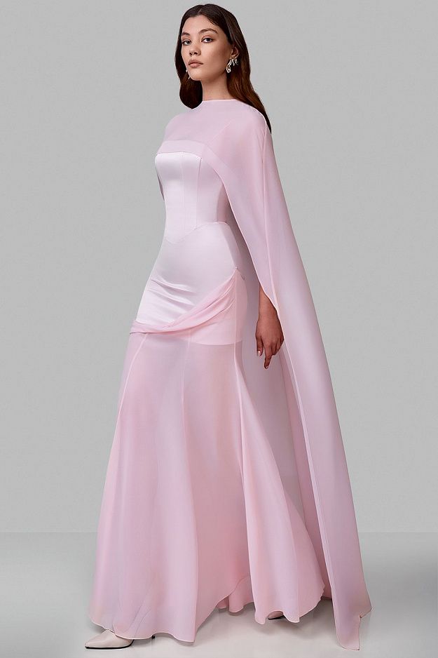 Featherlight Chiffon Cape