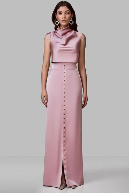 Satin Top With Draping