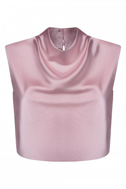 Satin Top With Draping