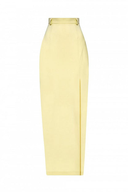 High-Waisted Slit Skirt