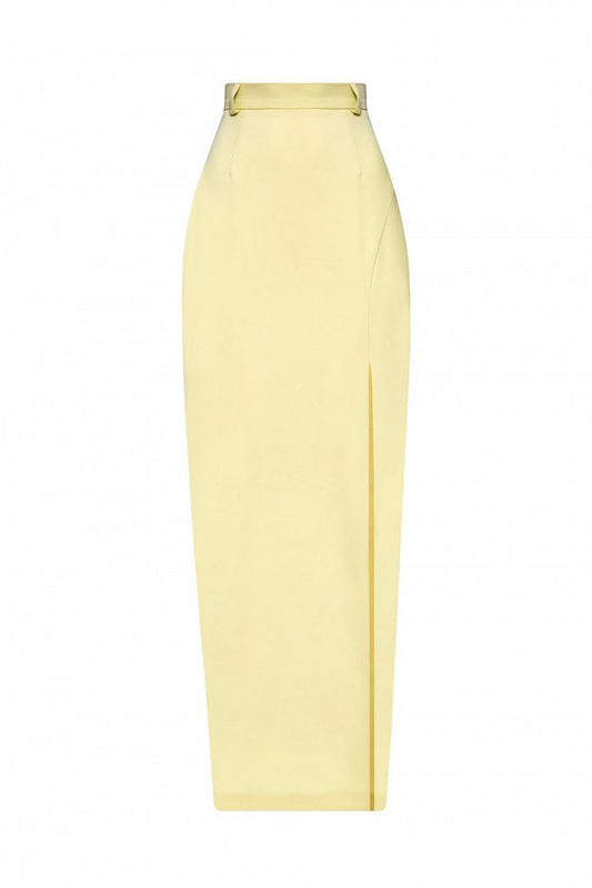 High-Waisted Slit Skirt