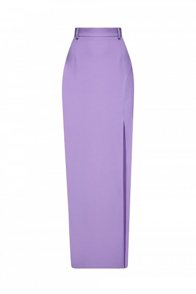 High-Waisted Slit Skirt