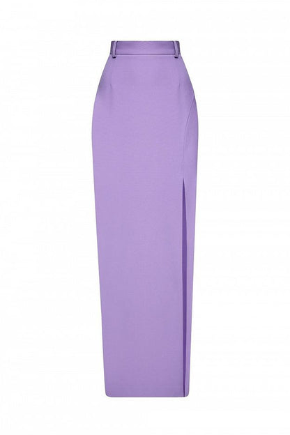 High-Waisted Slit Skirt