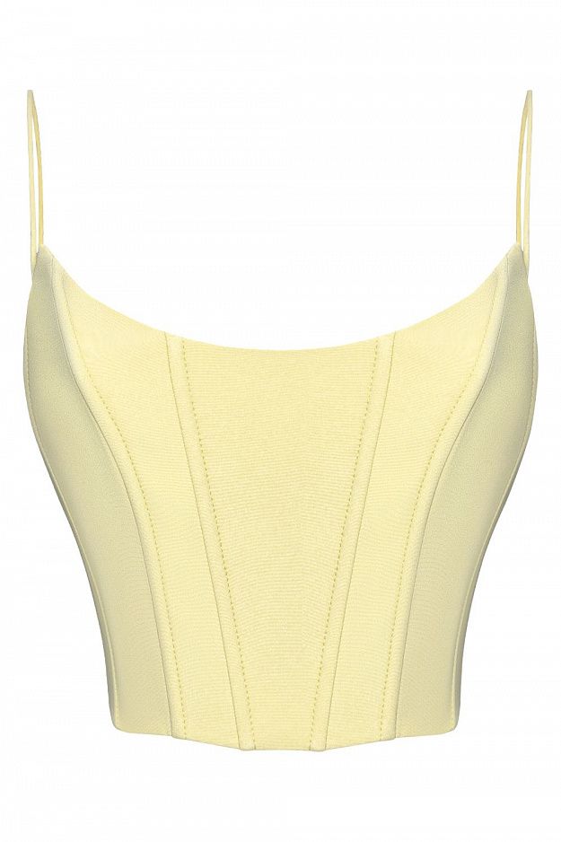 Fitted Corset with Thin Straps
