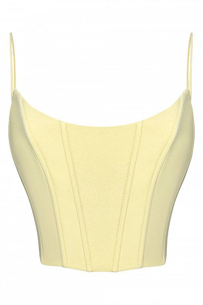Fitted Corset with Thin Straps