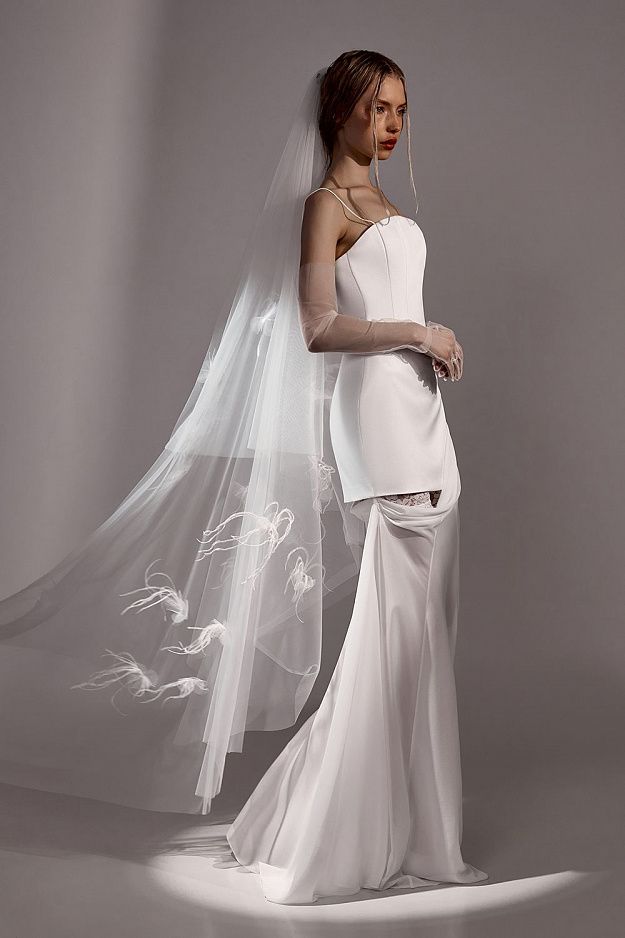 Corset Maxi Dress with Detachable Skirt