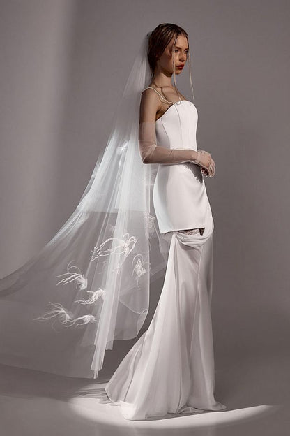 Corset Maxi Dress with Detachable Skirt