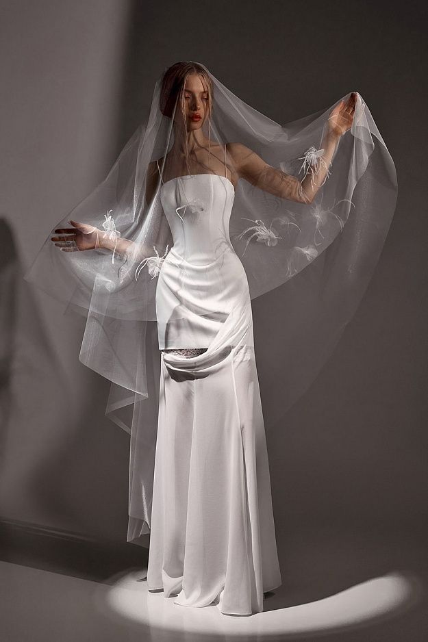 Corset Maxi Dress with Detachable Skirt
