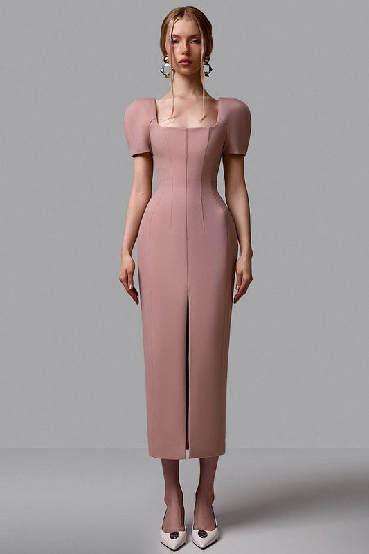 Structured Shoulder Dress