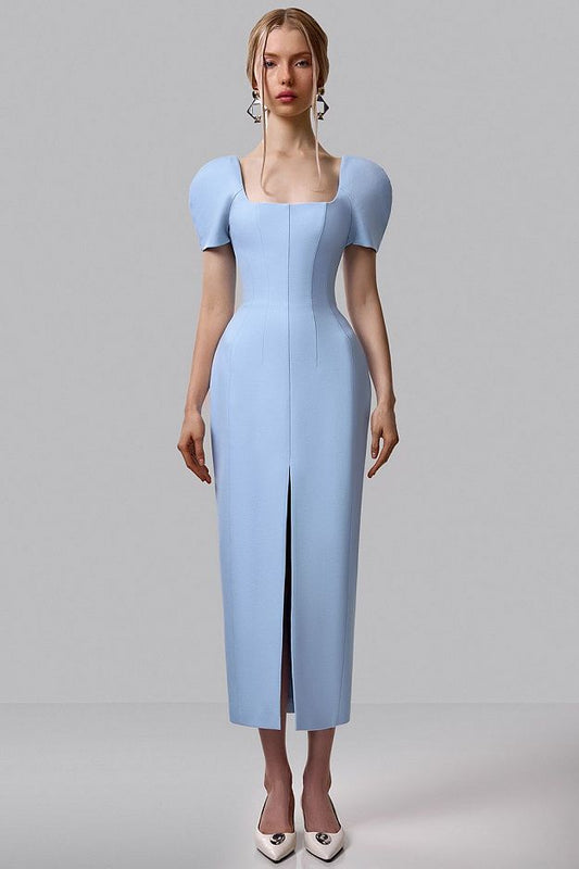 Structured Shoulder Dress