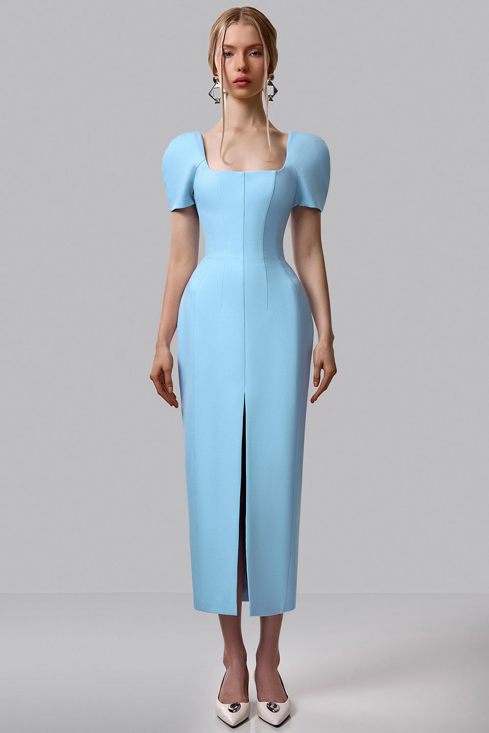 Structured Shoulder Dress