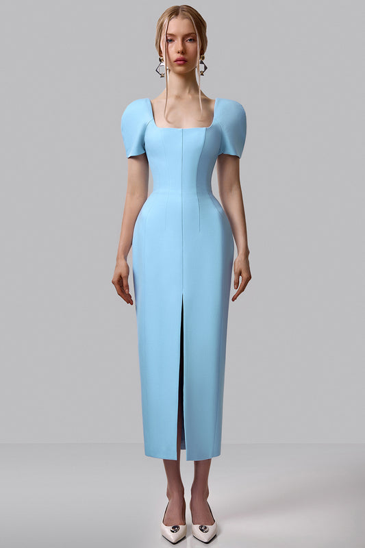 Structured Shoulder Dress