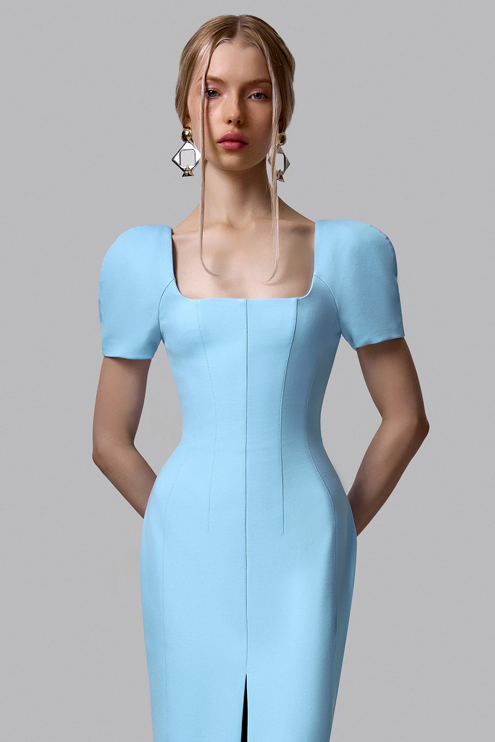 Structured Shoulder Dress