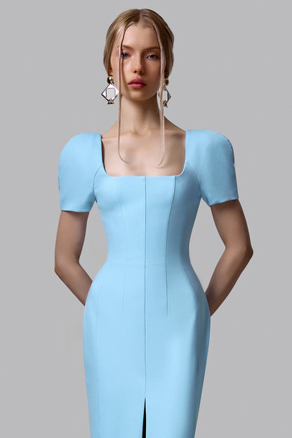 Structured Shoulder Dress