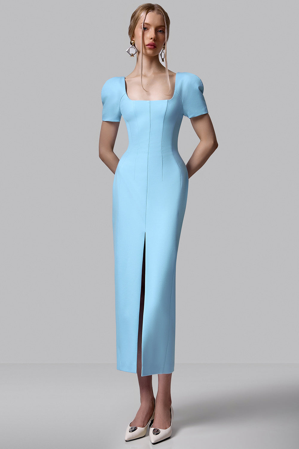 Structured Shoulder Dress