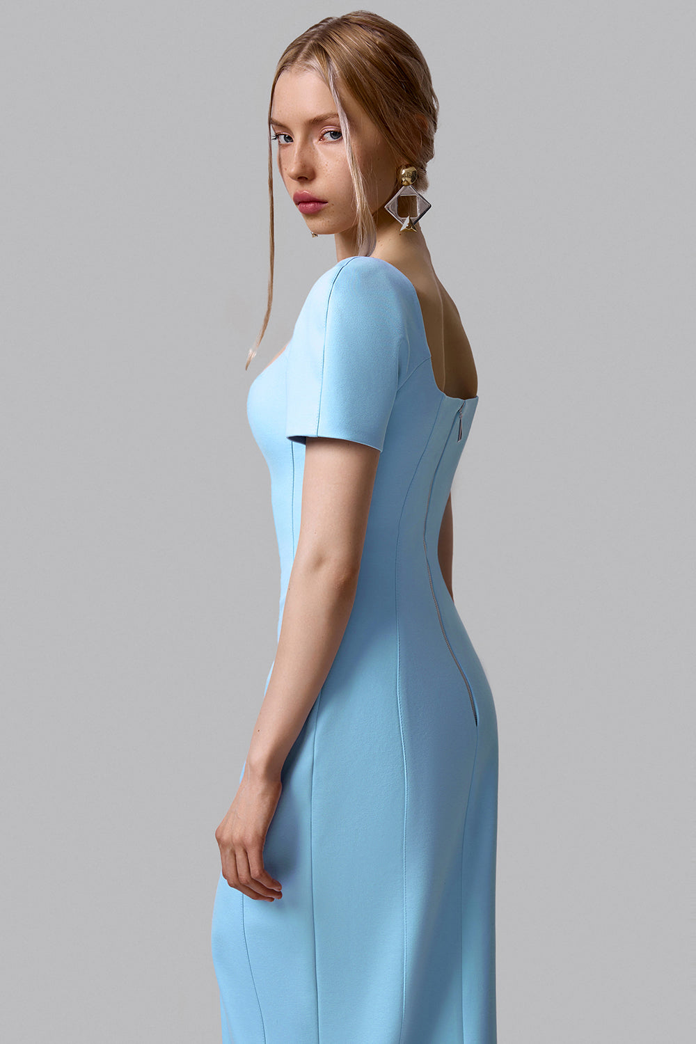 Structured Shoulder Dress