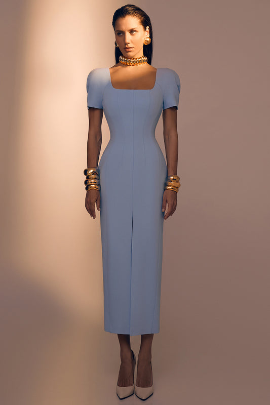 Structured Shoulder Dress