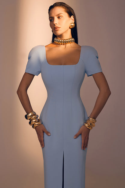 Structured Shoulder Dress