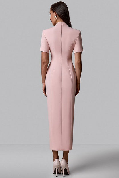 Fitted Dress with Statement Buttons