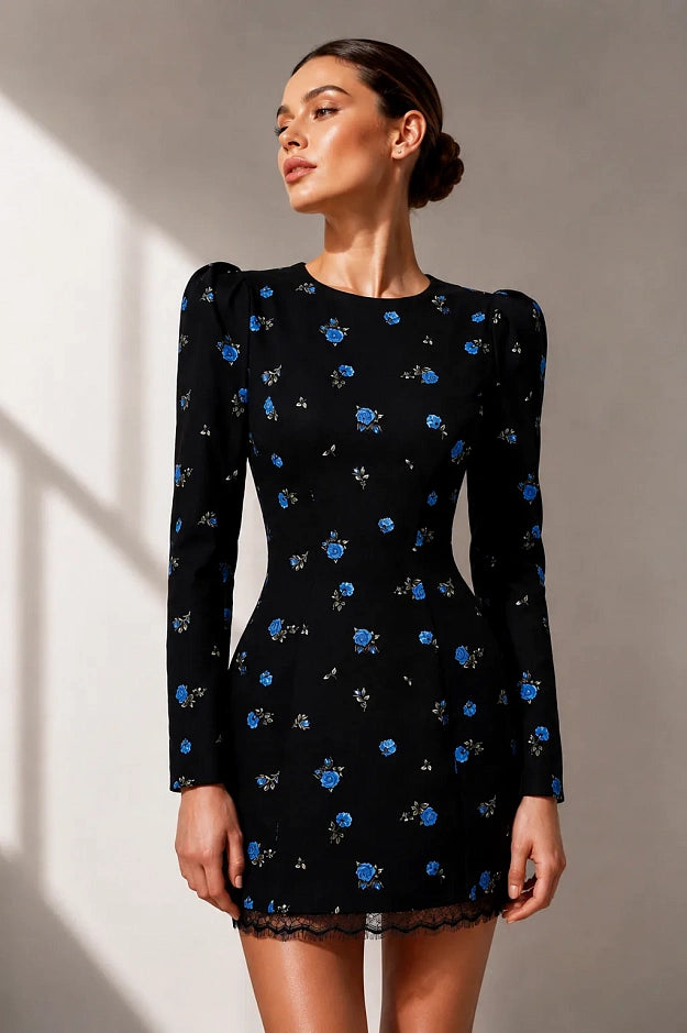 Mini Dress with Heart Back Cut-Out