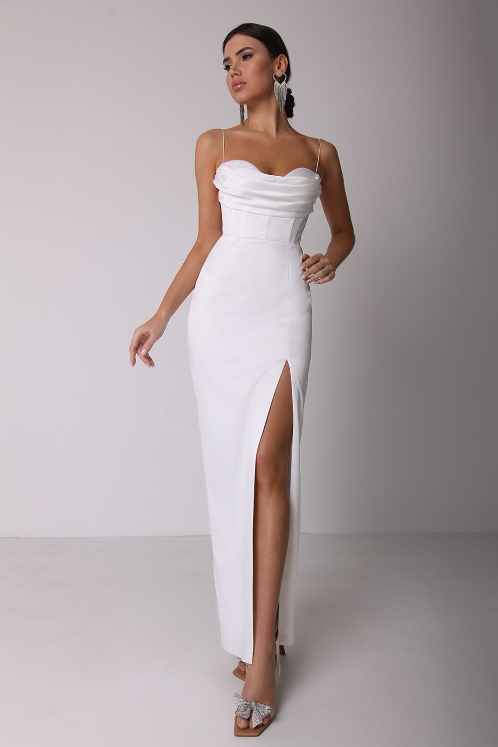 Bodycon Drape Maxi