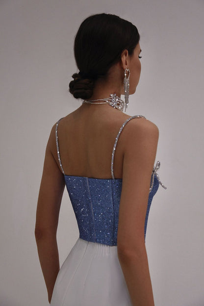 Shiny corset top