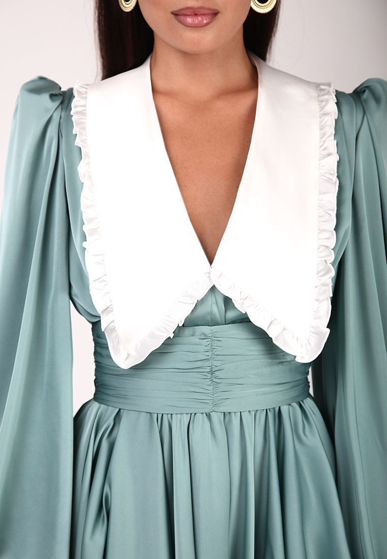 Frilled skater dress