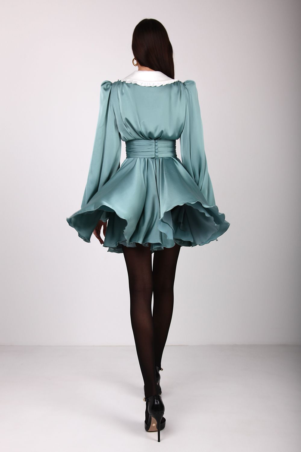 Frilled skater dress