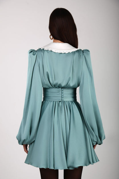 Frilled skater dress