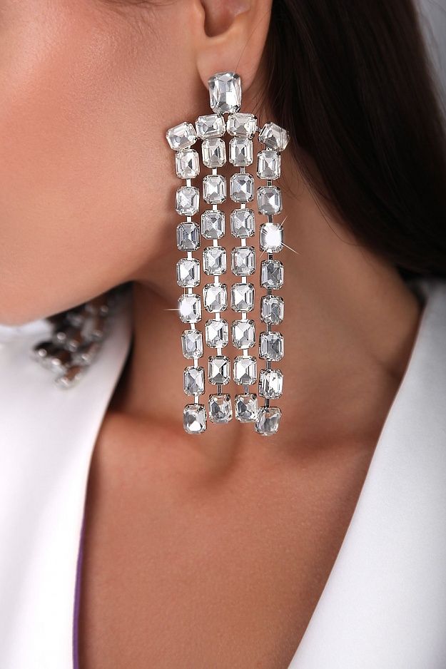 earrings krupnye strazy
