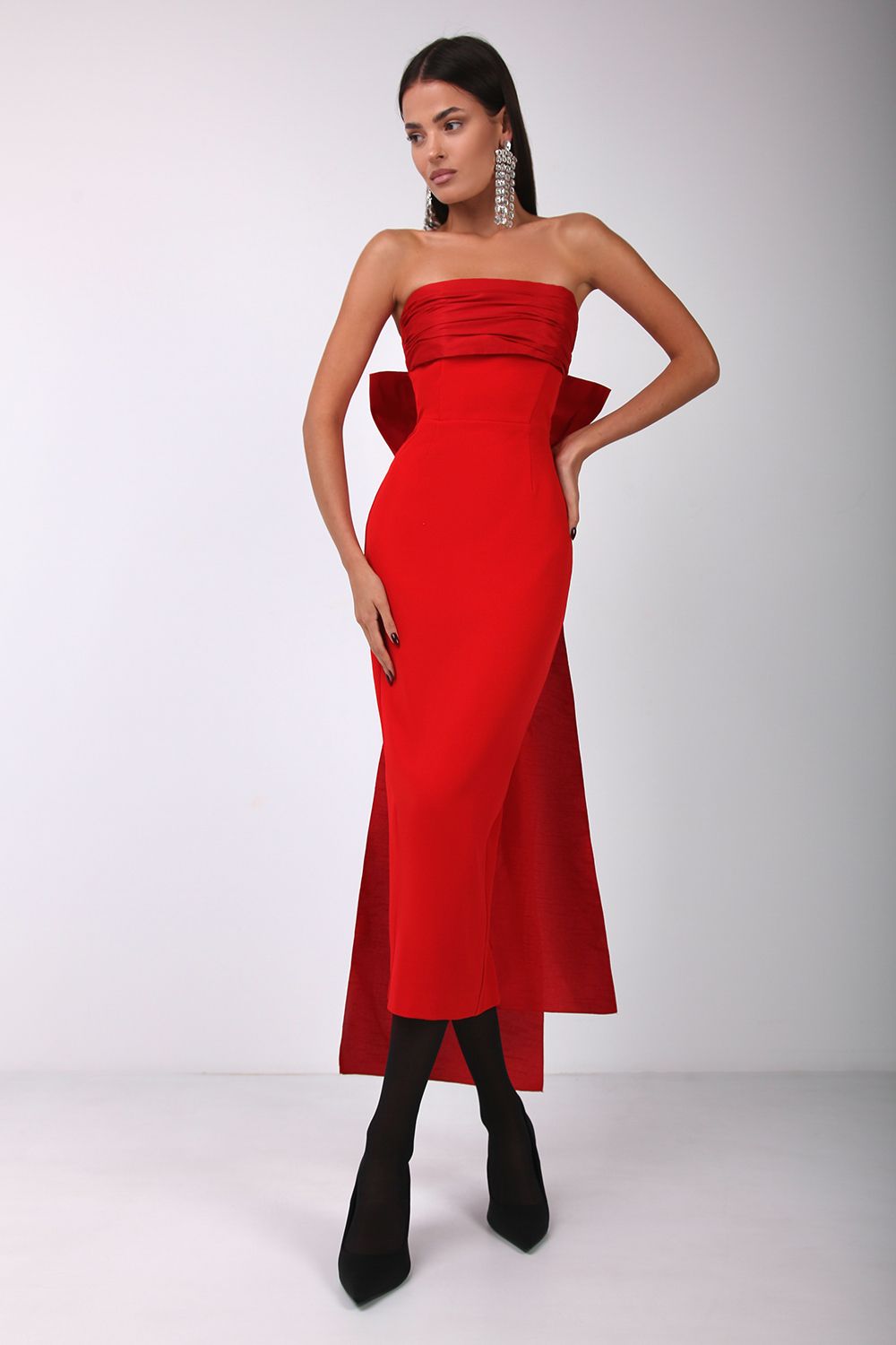 Bow bandeau dress