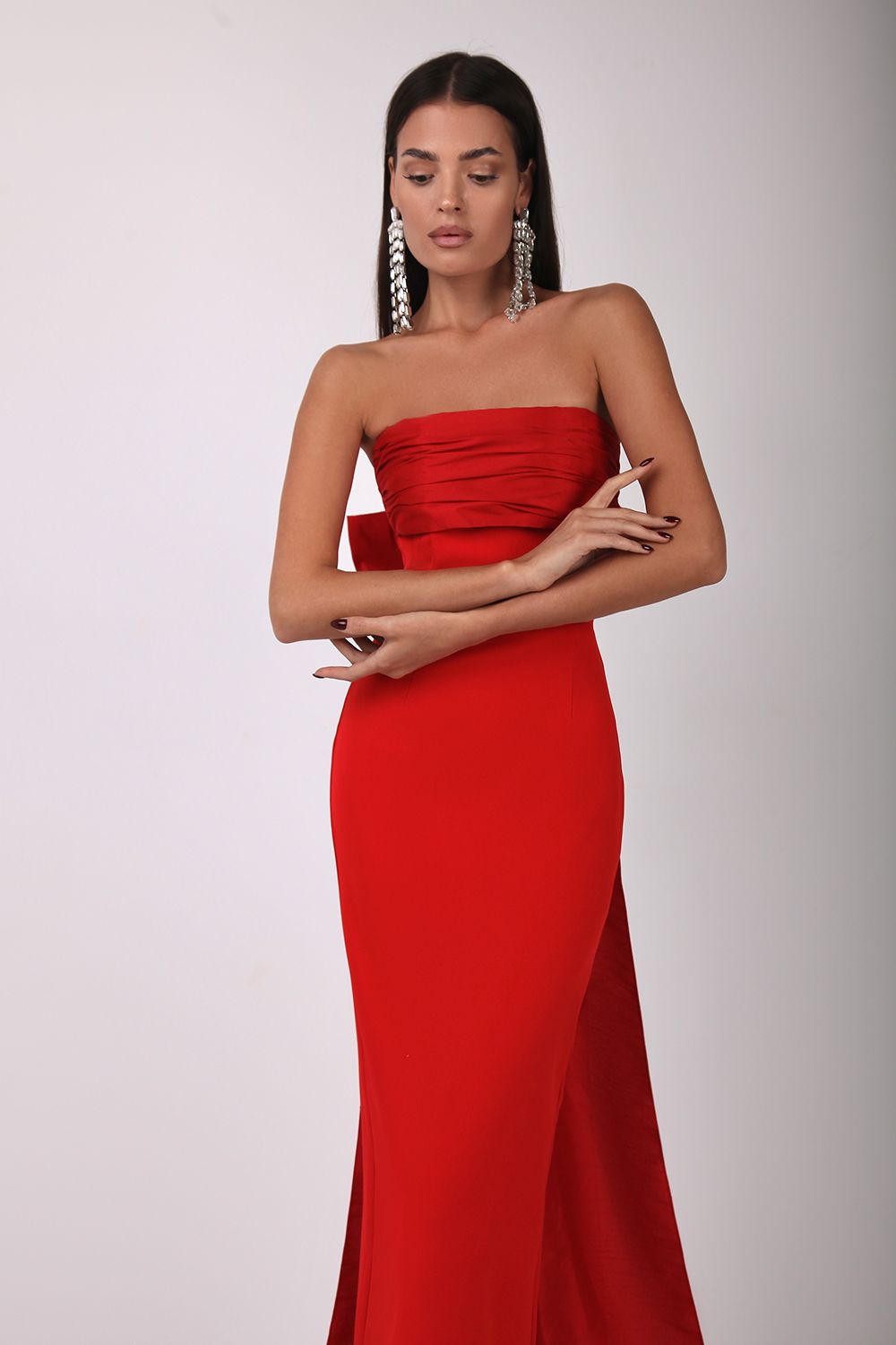 Bow bandeau dress
