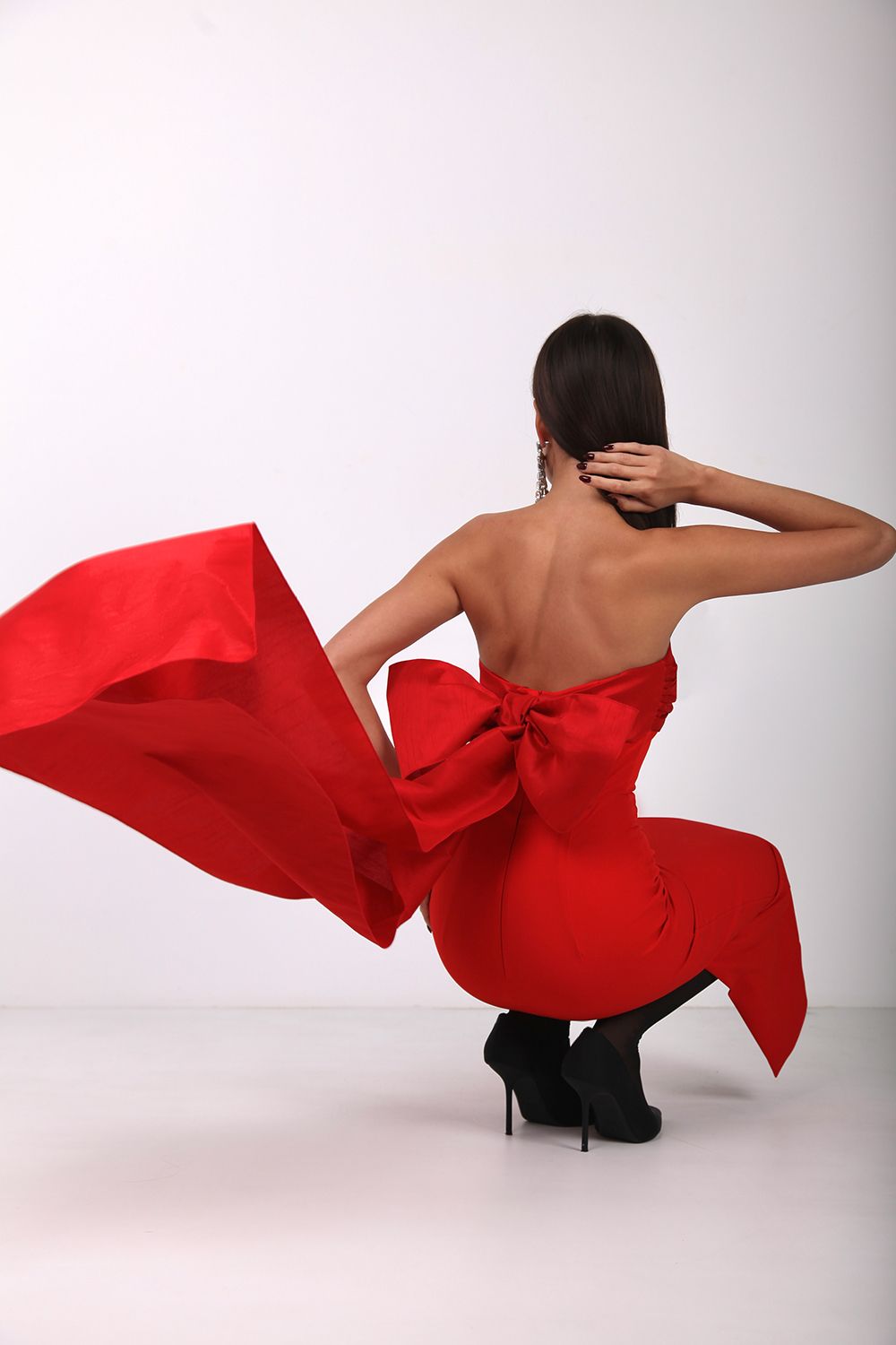 Bow bandeau dress