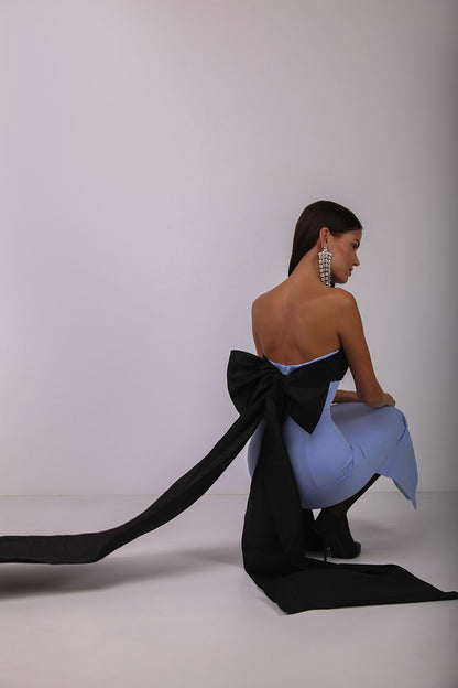 Bow bandeau dress