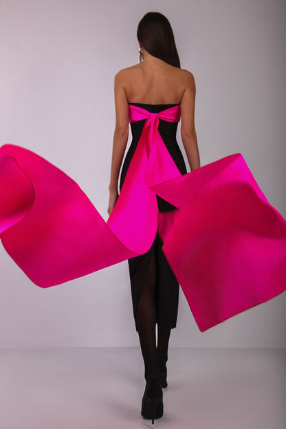Bow bandeau dress