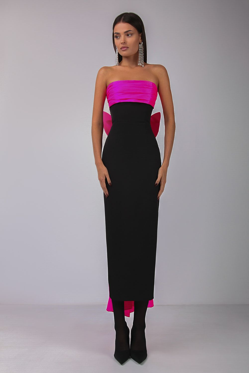 Bow bandeau dress