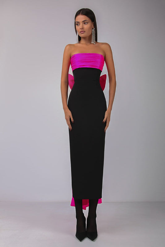 Bow bandeau dress