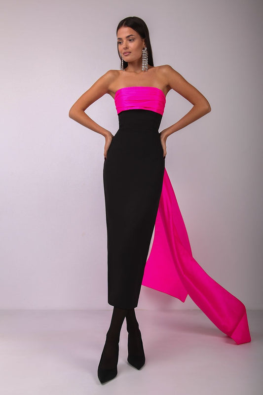 Bow bandeau dress