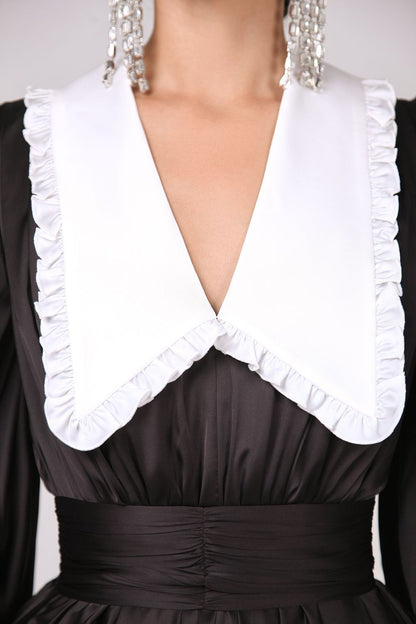 Frilled skater dress