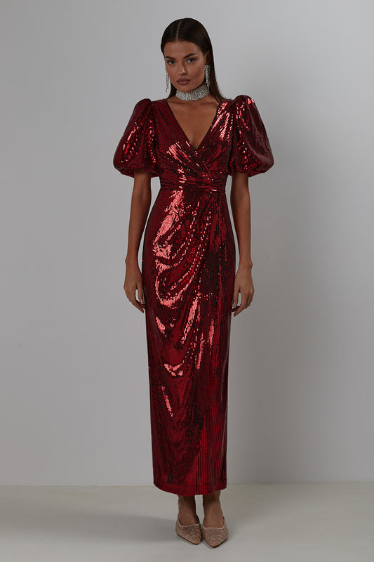 Maxi sequins dress