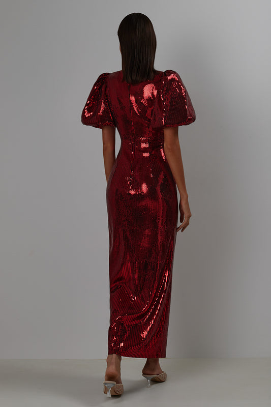 Maxi sequins dress