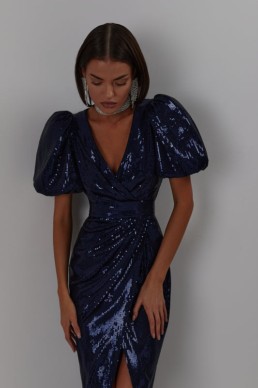 Maxi sequins dress
