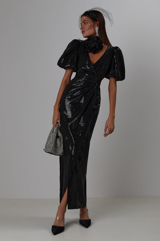 Maxi sequins dress