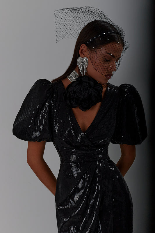Maxi sequins dress