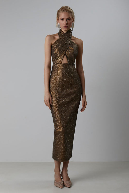 Bronze fitting dress