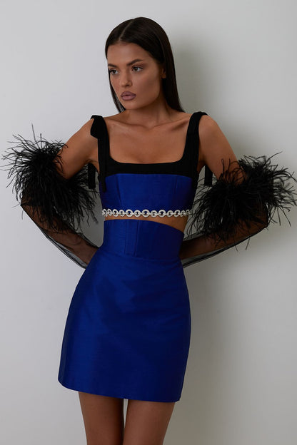 Top with ribbons