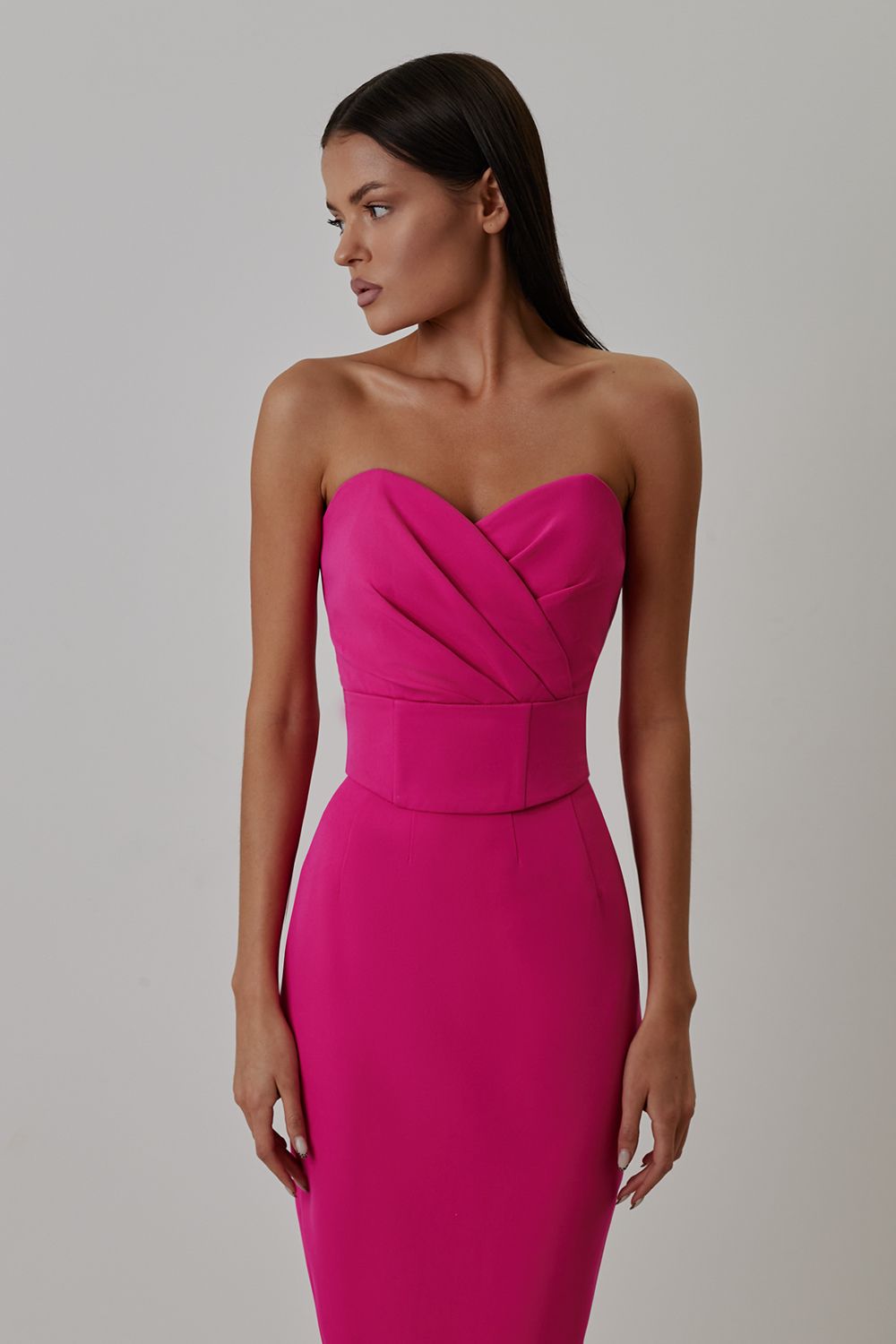 Draped bandeau top